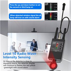 Hidden camera detector,listener and anti espionage detector,GPS detector, suitable for GPS tracker and monitoring detection