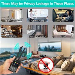 Hidden detector,anti espionage detector,RF signal scanner, listener detector,for GPS tracker and monitoring device detection