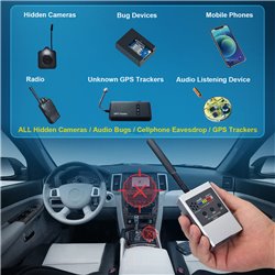 Listener Detector Camera Detector Hidden Camera Detector  Detector for Anti Spy Detection and Listening Device Detectio