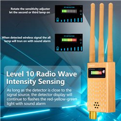 Listener detector,  anti spy detector, radiation detector, suitable for signal scanning and monitoring equipment detection
