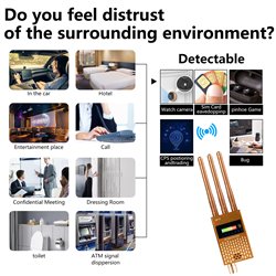 Listener detector,  anti spy detector, radiation detector, suitable for signal scanning and monitoring equipment detection