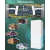 CPE220 5.8G Wireless Bridge PTMP WiFi PTP Point To Point Access Outdoor Network CPE 2KM 12DBi High-Gain Antenna