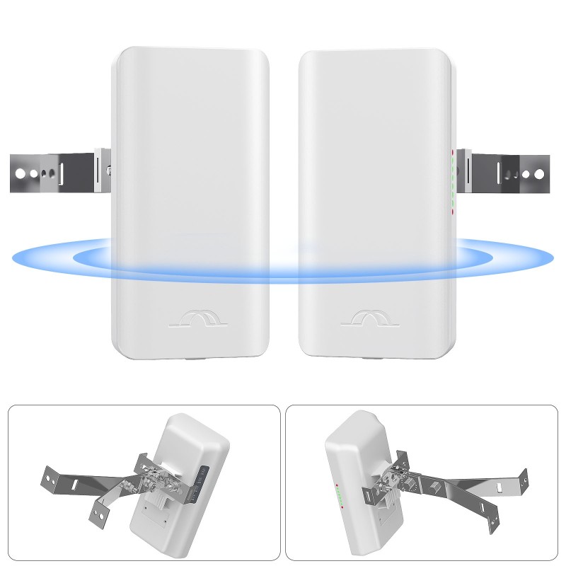 CPE220 5.8G Wireless Bridge PTMP WiFi PTP Point To Point Access Outdoor Network CPE 2KM 12DBi High-Gain Antenna